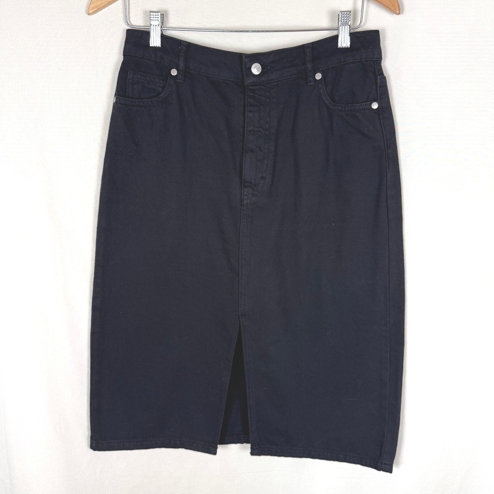 ba&sh Black Jude Denim Skirt NWT Size 3/US L $220 MSRP